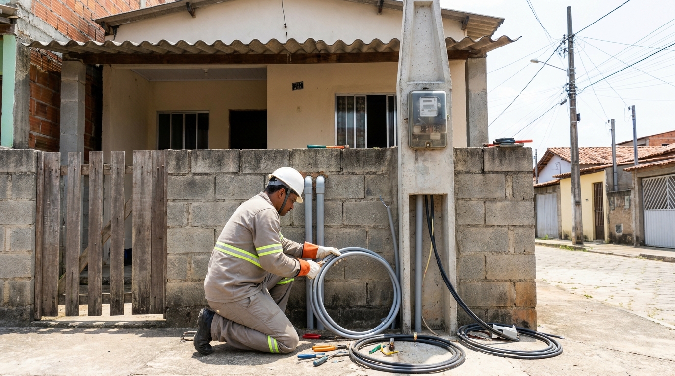 Instalação de Poste Padrão em Caxias do Sul‑RS