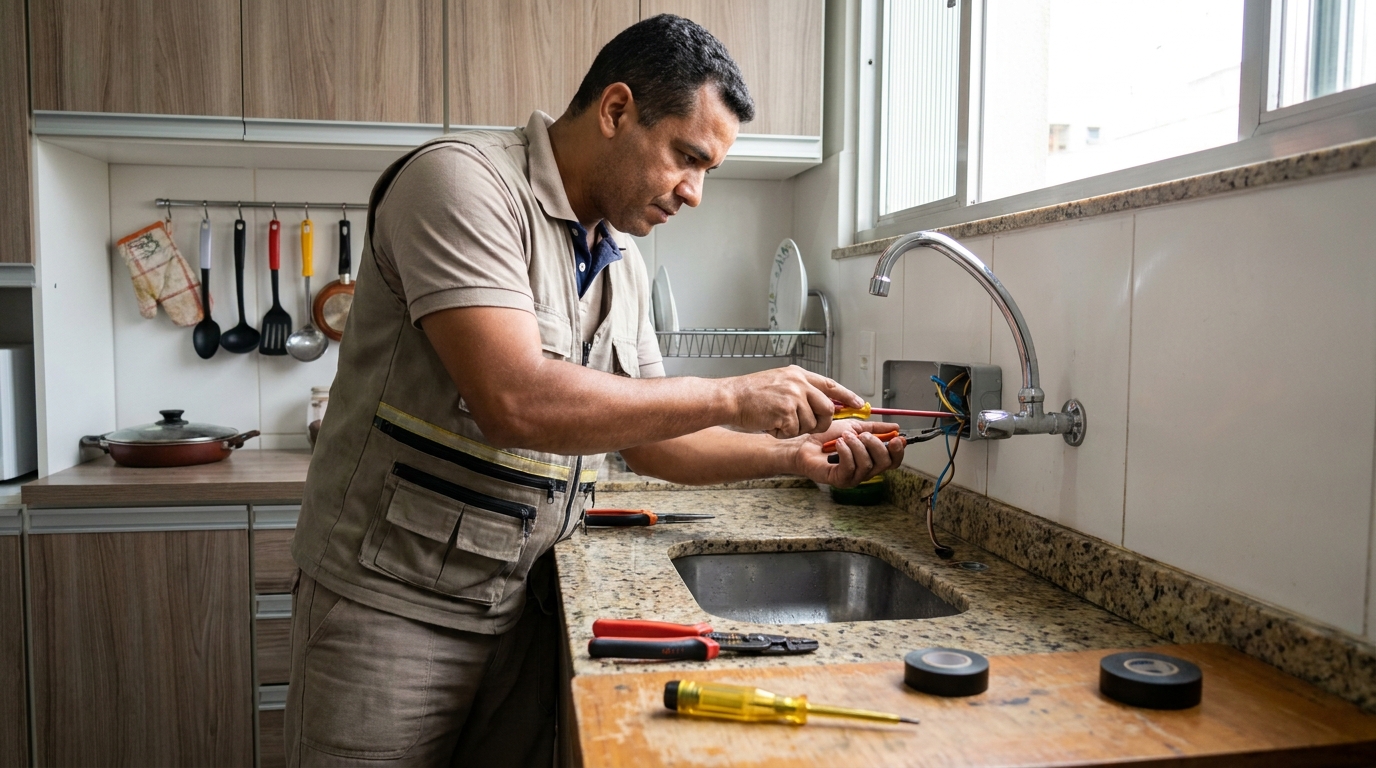 Instalação em Cozinha ou Área Gourmet em Caxias do Sul‑RS